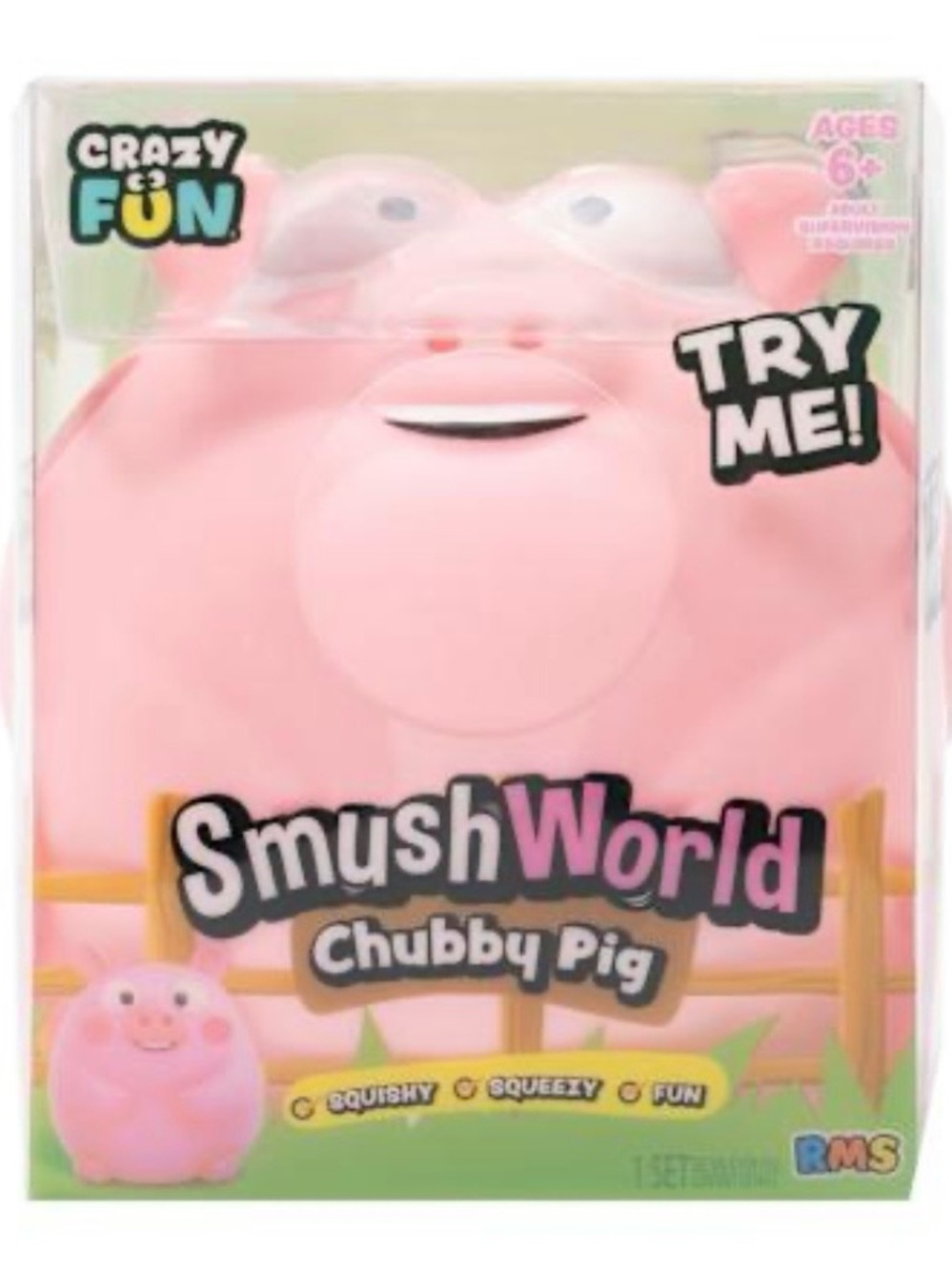 *NEW VIRAL RARE* SmushWorld Chubby Pig Squishy!! From Crazy Fun!